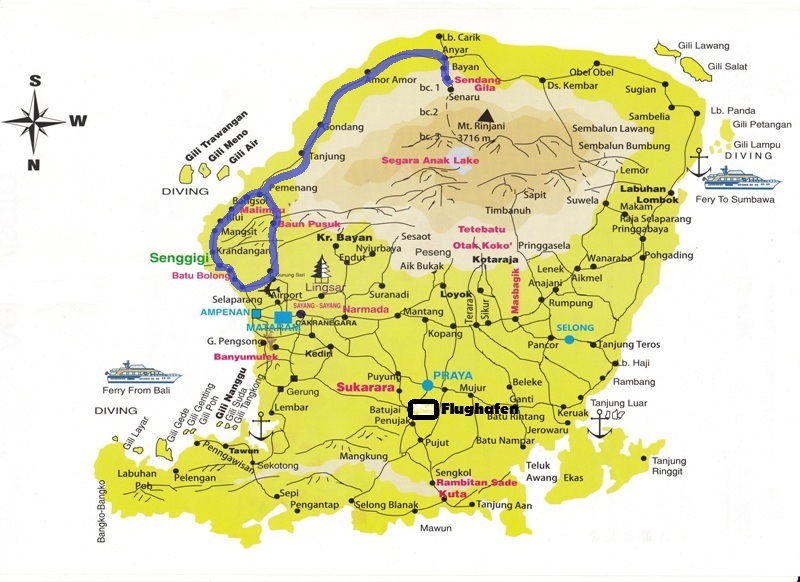 Fahrt zu den Wasserfaellen Sendang Gila