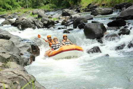 River Rafting,Wildwasserfahrt auf Lombok